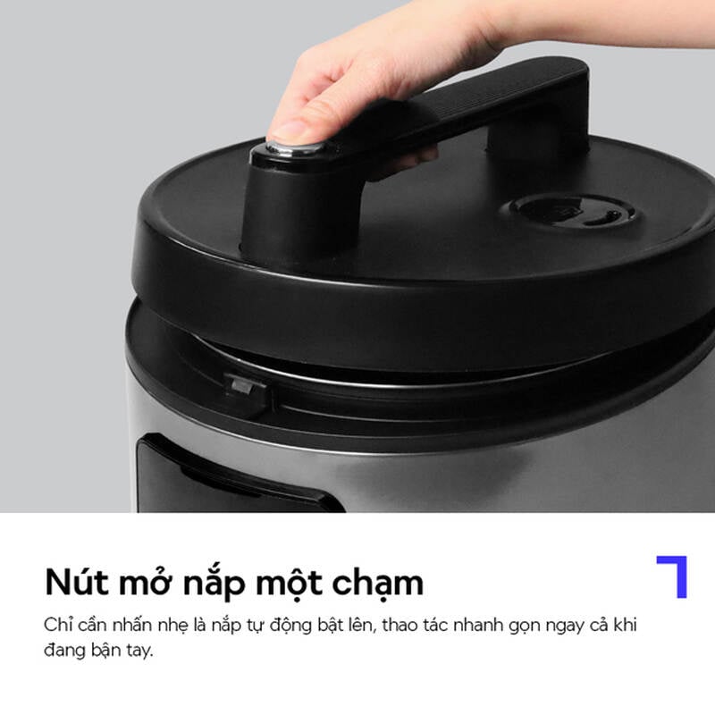 Nồi cơm điện LocknLock Essential Rice Cooker dung t&iacute;ch 1.8L - M&agrave;u Đen - EJR452BLK, , large image number null